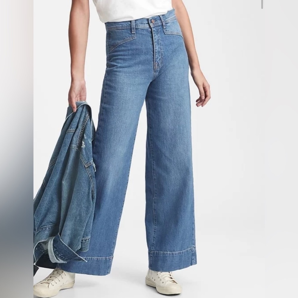 Gap Wide Leg Sky High Jeans